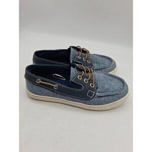 The Children's Place Boy's Chambray Boat Shoes Blue Size US 1